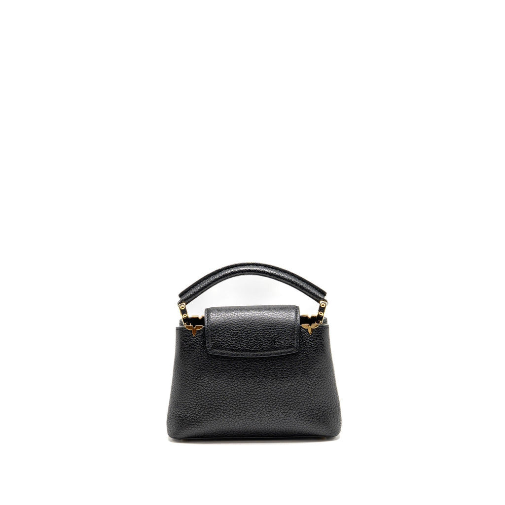 Louis Vuitton mini capucines flower crown line Taurillon black GHW