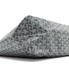 GOYARD SAINT LOUIS PM TOTE BAG GOYARDINE CANVAS/CALFSKIN GREY SHW