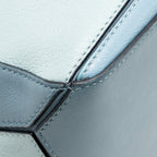 LOEWE SMALL PUZZLE BAG CALFSKIN BLUE/ MULTICOLOUR GHW