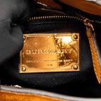 Burberry The Mini Banner Tote Bag Fringe Suede Caramel/Multicolour GHW