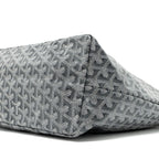 GOYARD SAINT LOUIS PM TOTE BAG GOYARDINE CANVAS/CALFSKIN GREY SHW