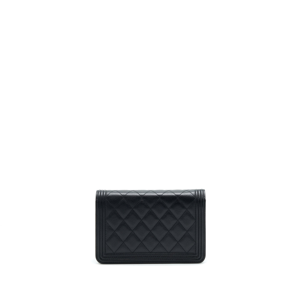 CHANEL LEBOY WALLET ON CHAIN WOC CAVIAR BLACK GHW