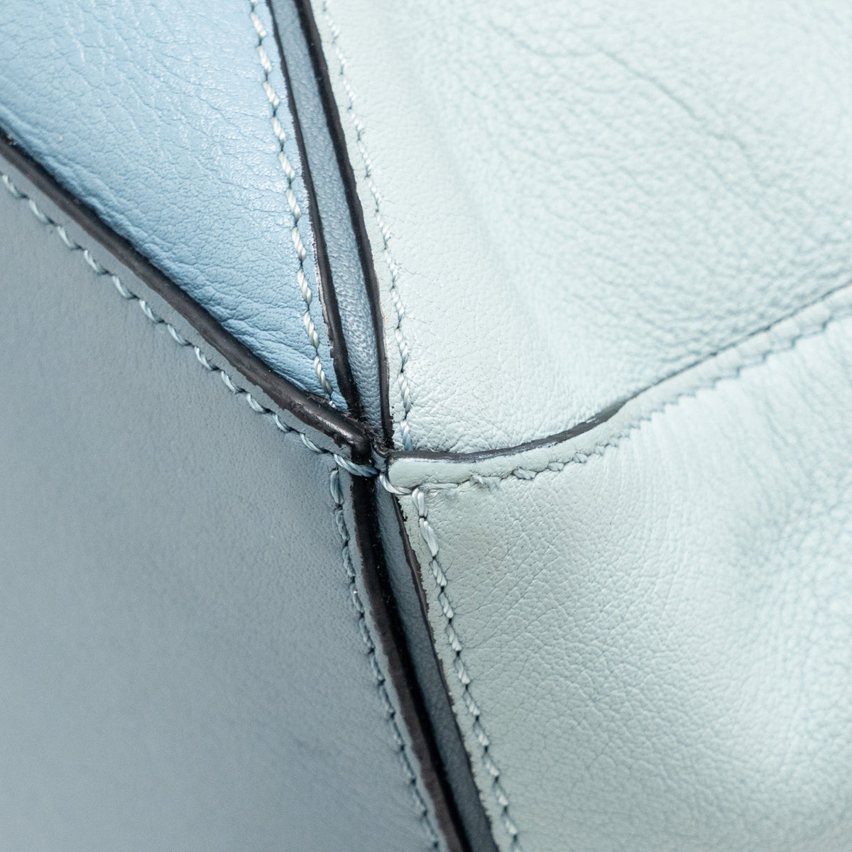 LOEWE SMALL PUZZLE BAG CALFSKIN BLUE/ MULTICOLOUR GHW