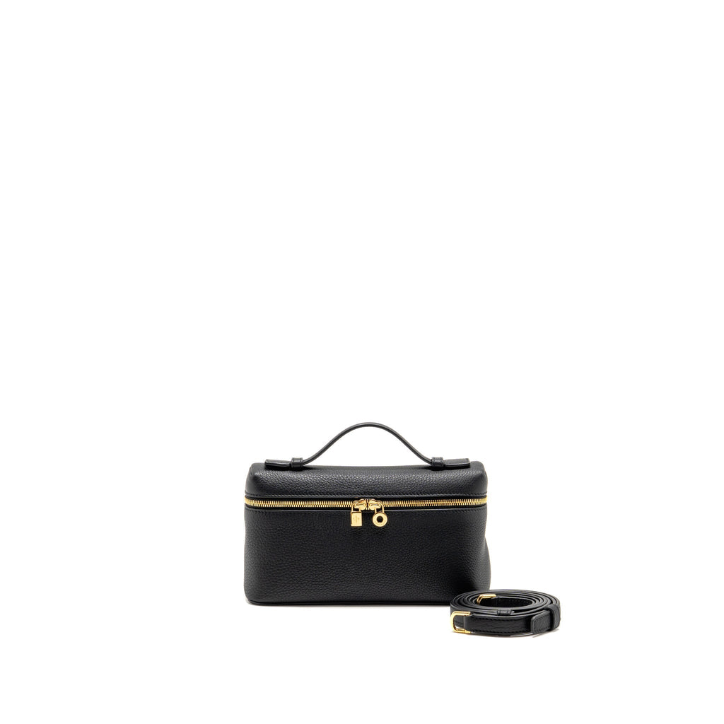 Loro Piana extra pocket L19 grained calfskin black GHW