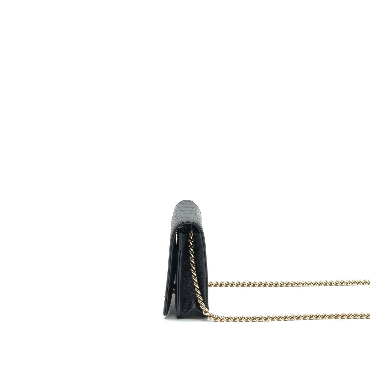 CHANEL LEBOY WALLET ON CHAIN WOC CAVIAR BLACK GHW