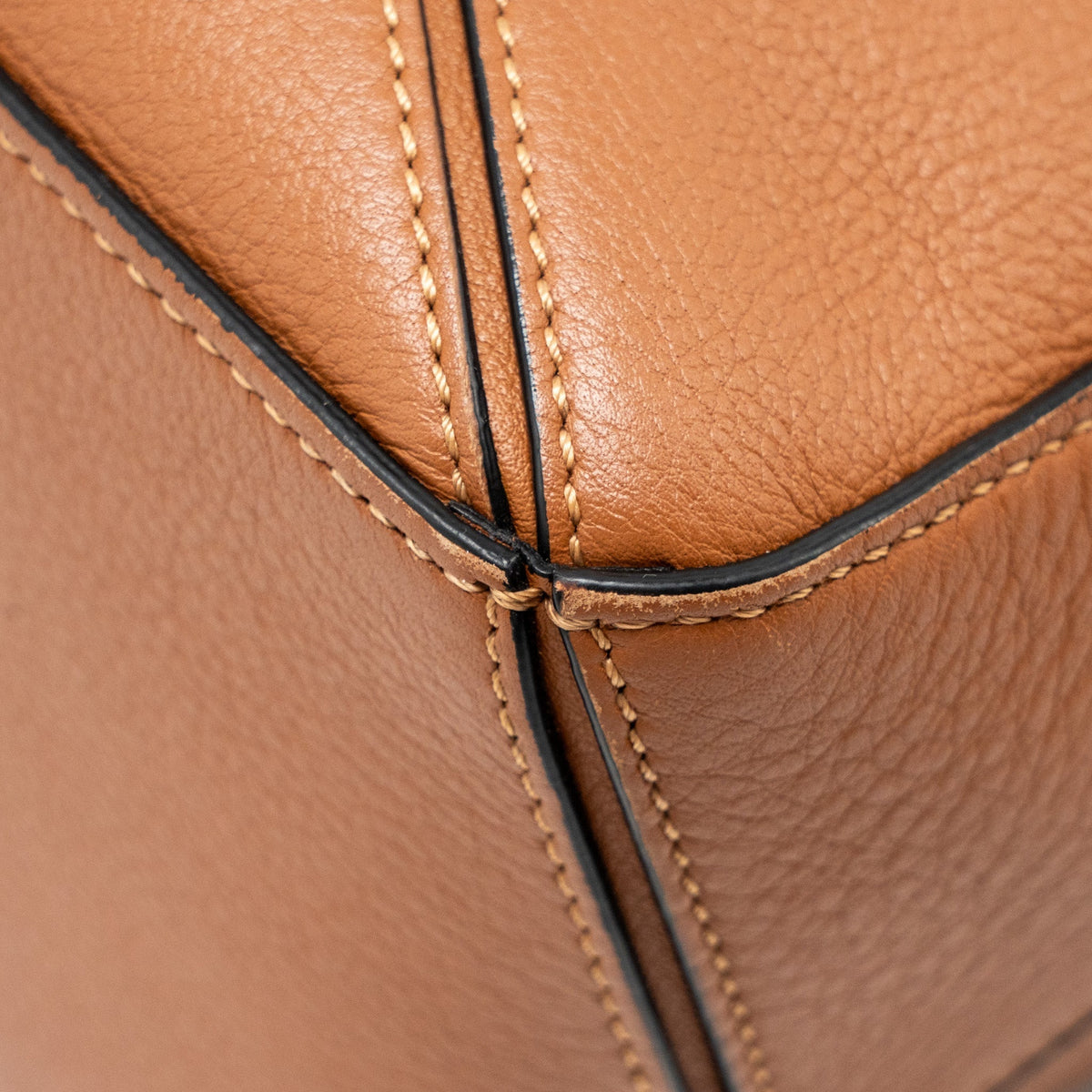 LOEWE SMALL PUZZLE BAG CALFSKIN TAN SHW
