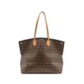 Burberry Large Society Tote Bag Monogram E-canvas Bridle Brown GHW