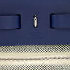 Hermes Herbag Zip 31 Toile H EN Relief Brides Saphir