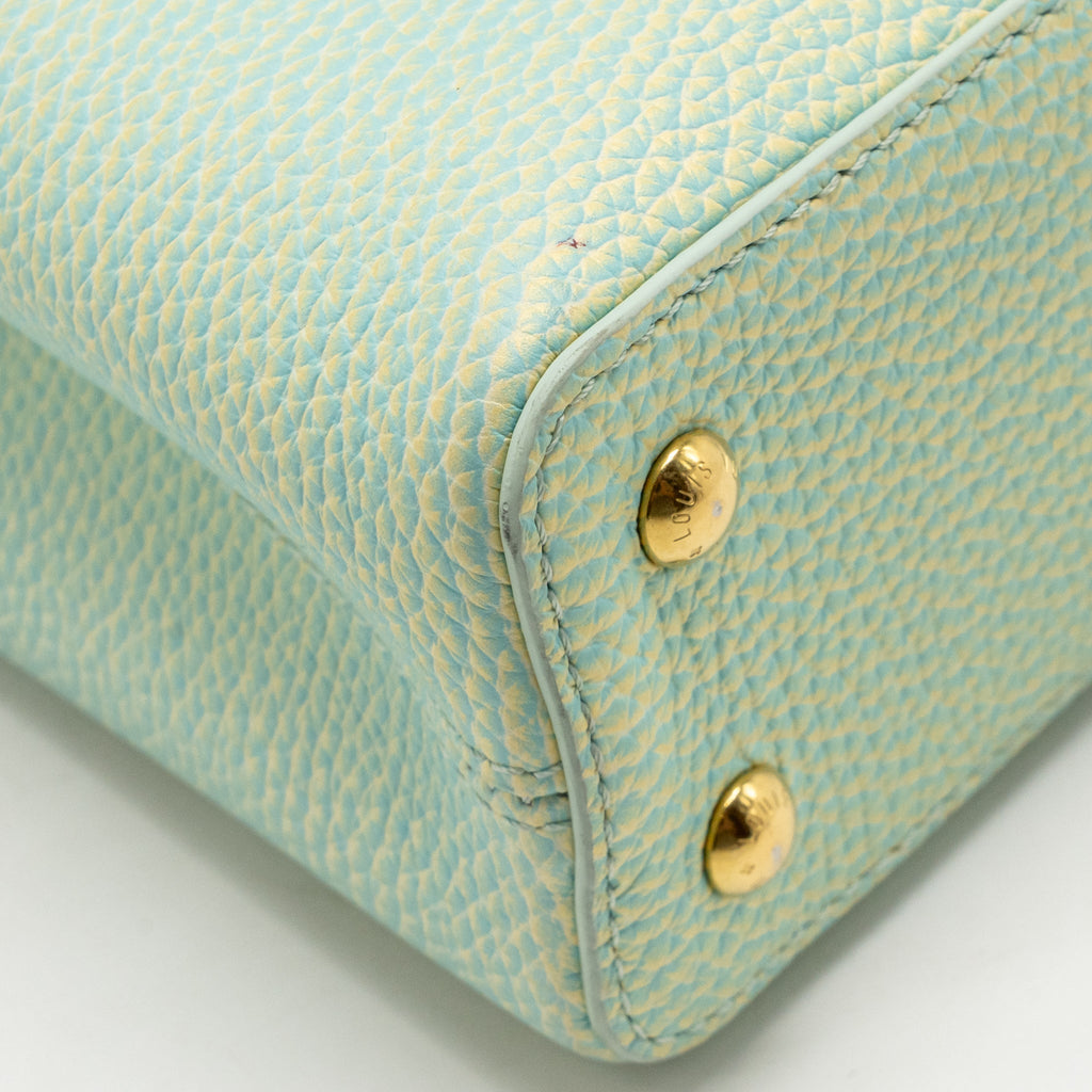 Louis Vuitton Capucines Mini Taurillon Vert d’eau Green LGHW