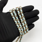 Chanel chevron mini trendy cc clutch with chain lambskin light blue LGHW