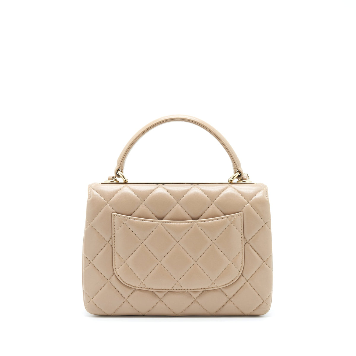 CHANEL TRENDY CC FLAP BAG LAMBSKIN BEIGE LGHW