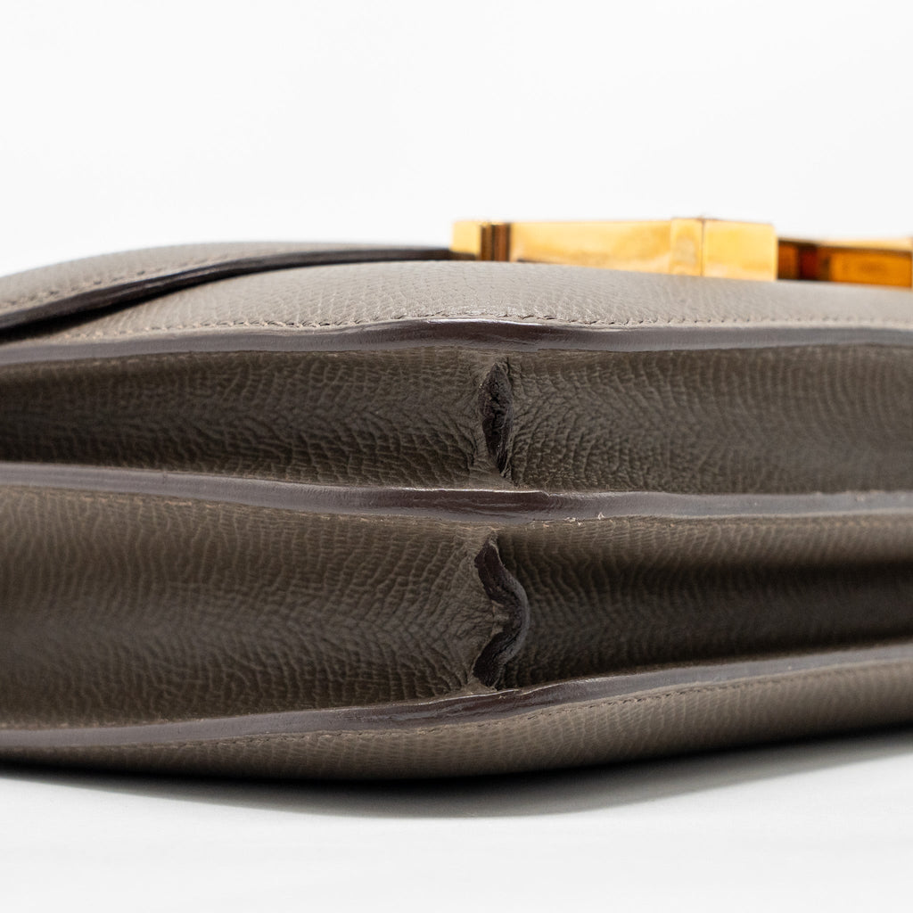 Hermes Mini Constance Epsom Gris Etain RGHW