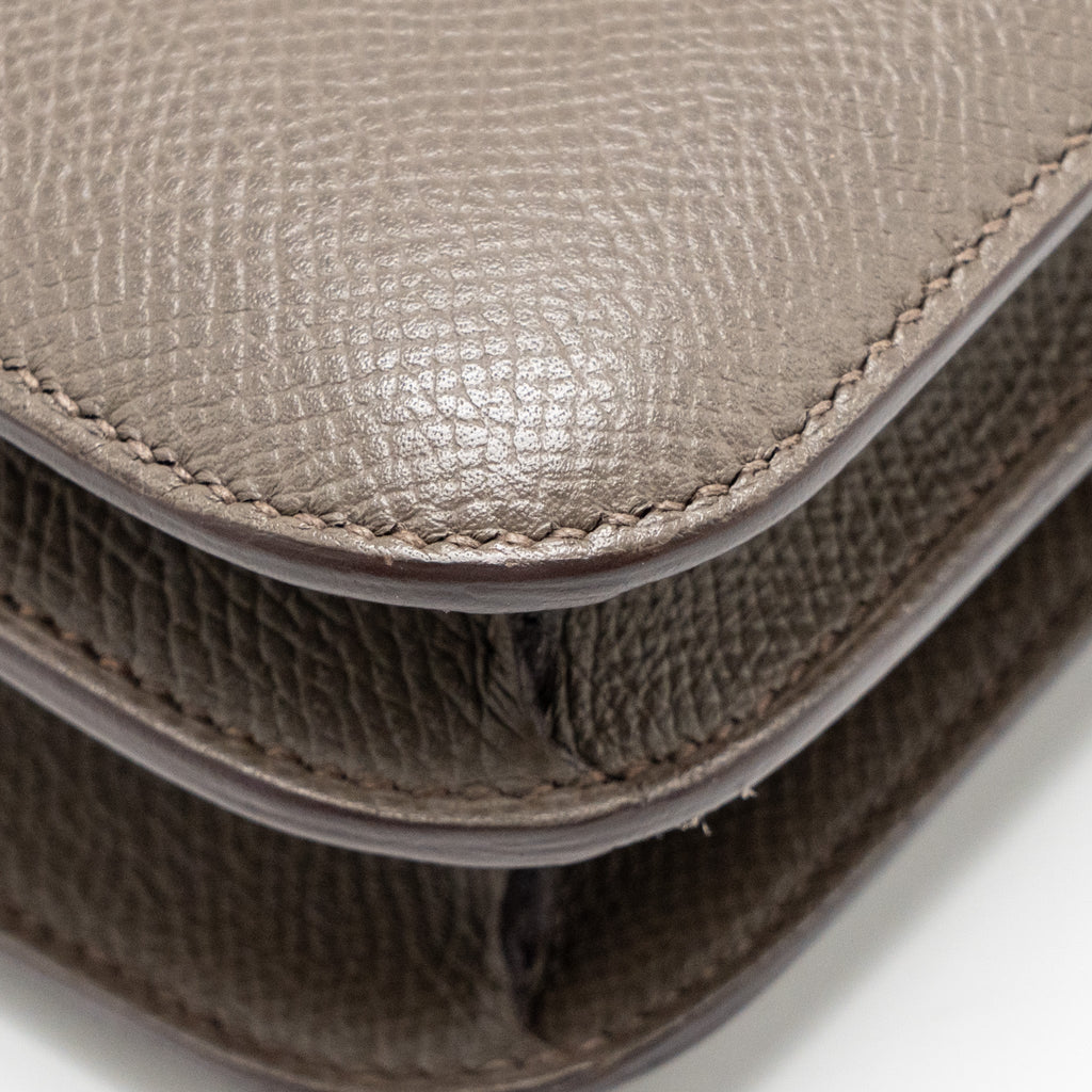 Hermes Mini Constance Epsom Gris Etain RGHW