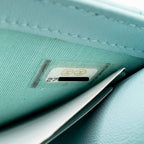 Chanel chevron mini trendy cc clutch with chain lambskin light blue LGHW