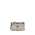 Bvlgari Serpenti Forever Flap Bag Calfskin Metallic Silver LGHW