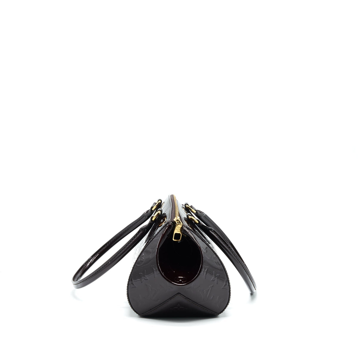 LOUIS VUITTON BOWLING TOTE SHOULDER BAG PATENT LEATHER
