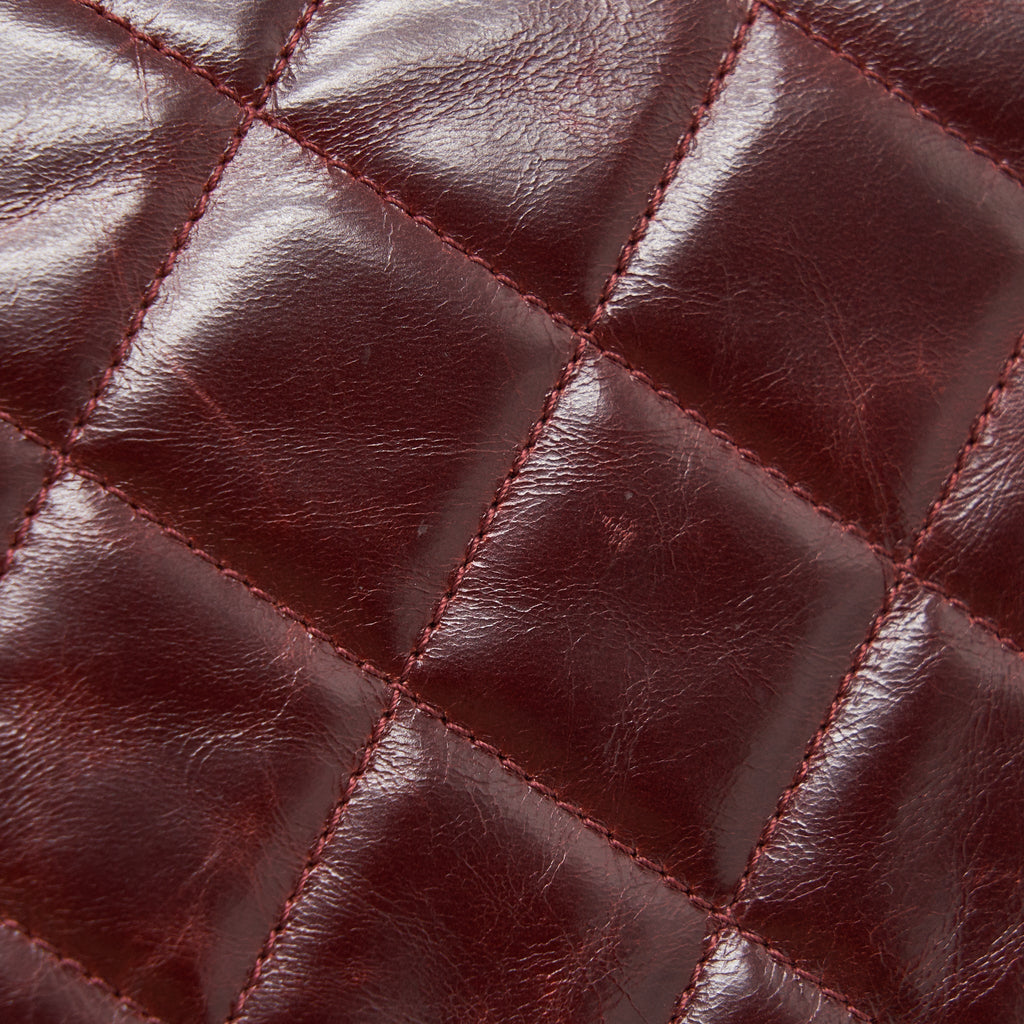 CHANEL QUILTED SHOULDER FLAP BAG LAMBSKIN RED GHW