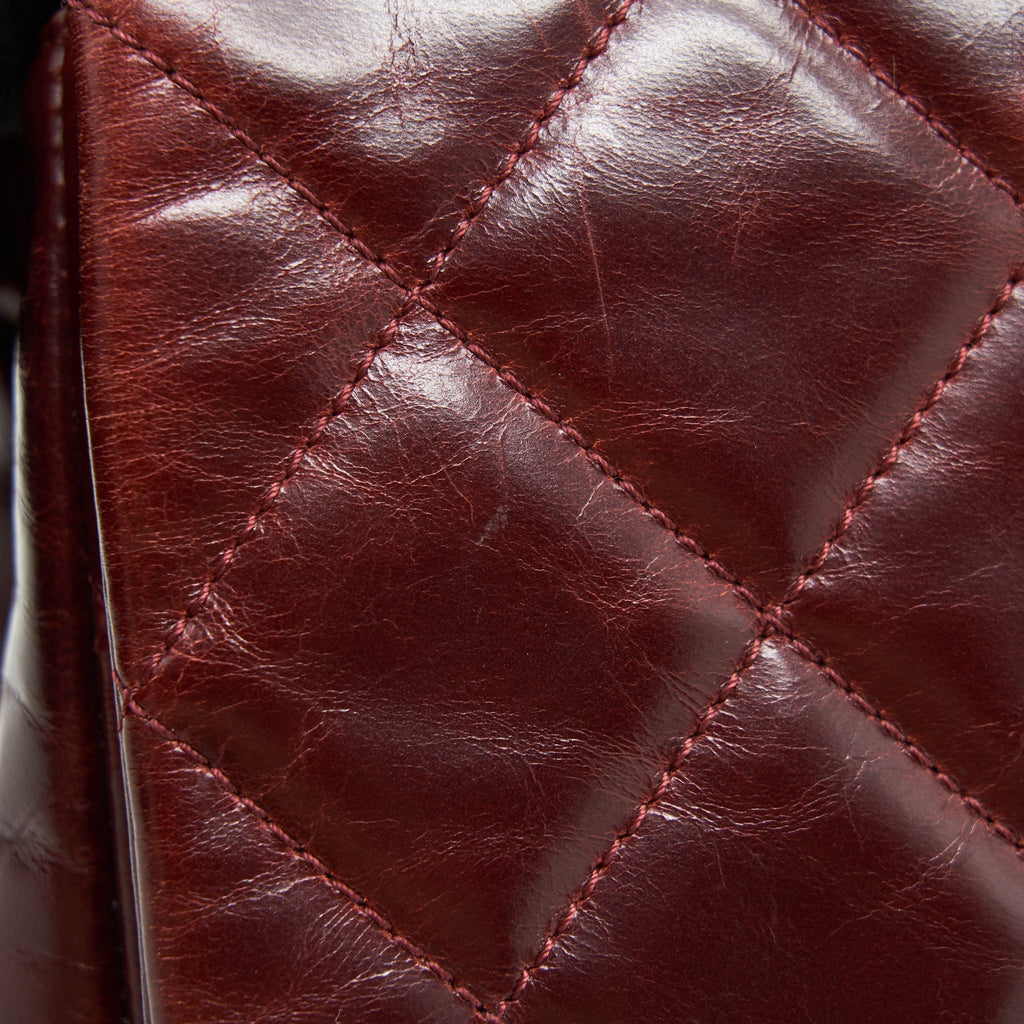 CHANEL QUILTED SHOULDER FLAP BAG LAMBSKIN RED GHW