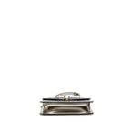 Bvlgari Serpenti Forever Flap Bag Calfskin Metallic Silver LGHW