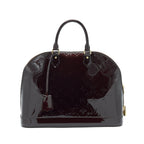 LOUIS VUITTON ALMA GM PATENT LEATHER AMARANTE VERNIS