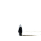 CHANEL RIBBON WALLET ON CHAIN LAMBSKIN BLACK LGHW (MICROCHIP)