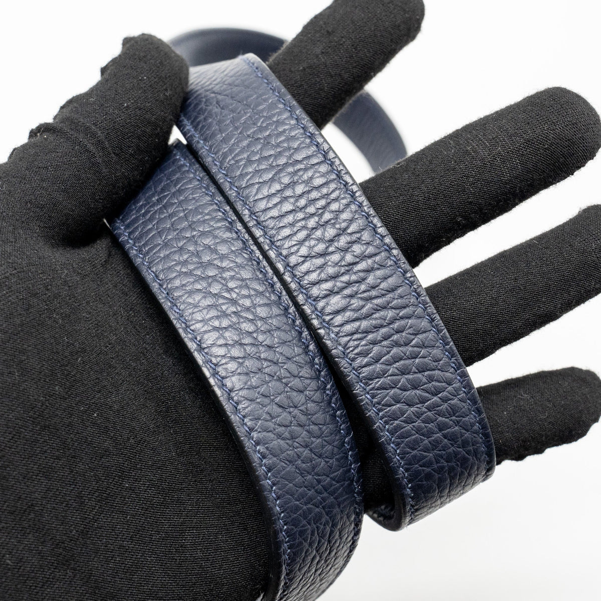 HERMES MINI LINDY CLEMENCE BLUE NUIT GHW