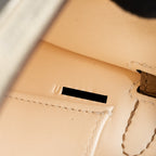 Hermes mini kelly II epsom nata / chai / gris Meyer SHW