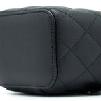 CHANEL MINI SQUARE VANITY CASE CAVIAR BLACK LGHW
