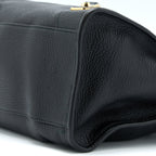BALENCIAGA EDGE CITY BAG GOATSKIN BLACK GHW