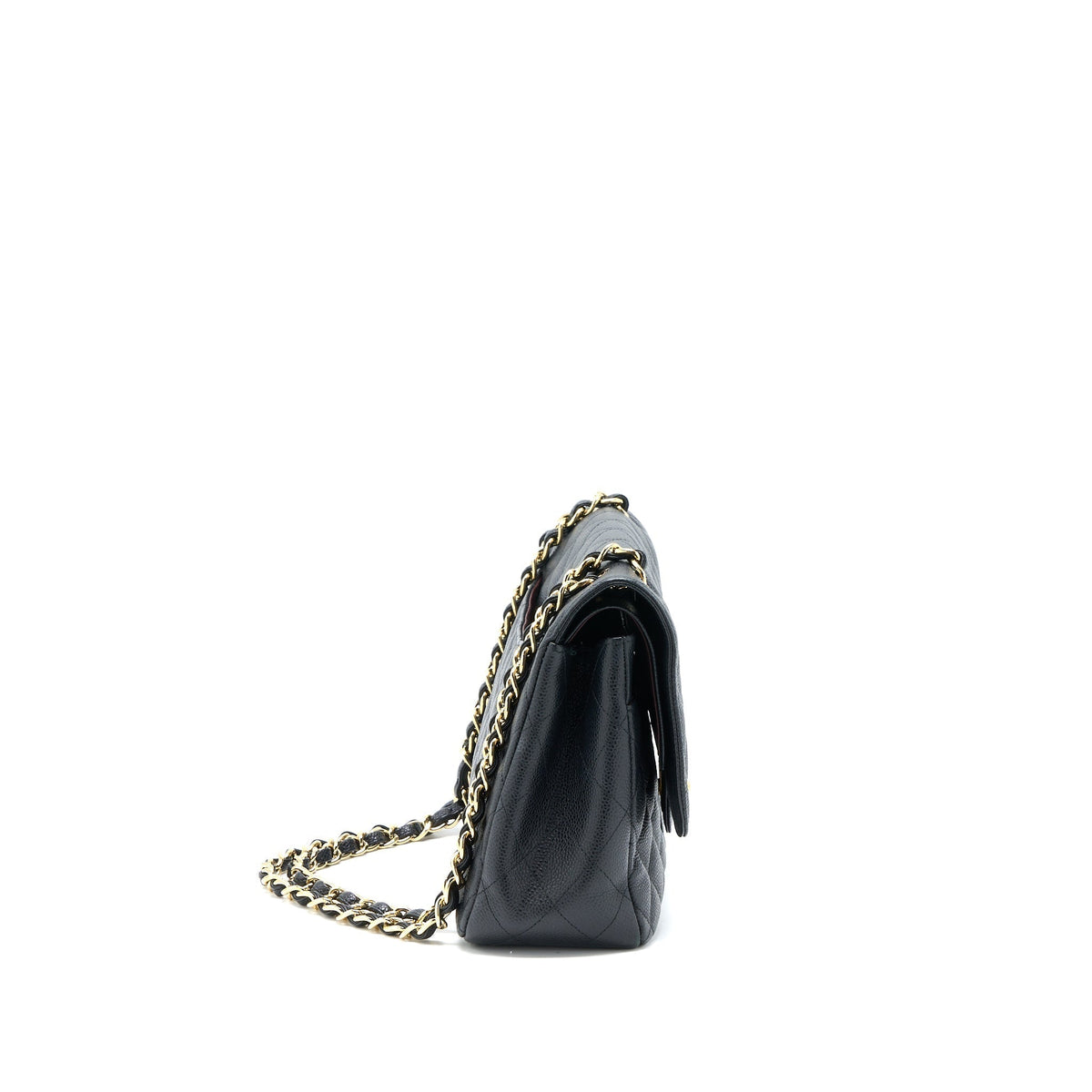 CHANEL CLASSIC JUMBO DOUBLE FLAP BAG CAVIAR BLACK GHW