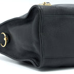 BALENCIAGA EDGE CITY BAG GOATSKIN BLACK GHW