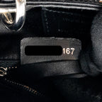 DIOR MINI LADY DIOR SATIN CRYSTAL BLACK SHW