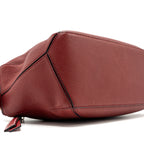 LOEWE SMALL PUZZLE GRAINED CALFSKIN RED GHW