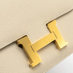 Hermes mini constance Epsom Craie GHW