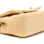 CHANEL MINI RECTANGULAR LAMBSKIN LIGHT BEIGE LGHW(MICROCHIP)