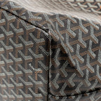 Goyard Saint Louis GM Tote Goyardine Canvas/Calfskin Black/Tan SHW