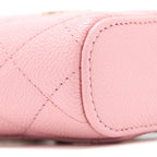 CHANEL MINI TOP HANDLE VANITY CASE CAVIAR PINK LGHW