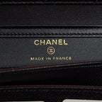 CHANEL 2 IN 1 WALLET ON CHAIN CAVIAR BLACK GHW