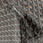 Goyard Saint Louis GM Tote Goyardine Canvas/Calfskin Black/Tan SHW