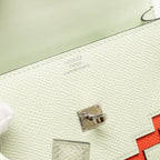 HERMES KELLY DOLE PICTO EPSOM VERT FIZZ / NATA / ROSE TEXAS SHW