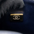 CHANEL SMALL CLASSIC DOUBLE FLAP BAG CAVIAR NAVY GHW (MICROCHIP)