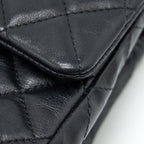 CHANEL MINI RECTANGULAR FLAP BAG LAMBSKIN BLACK GHW