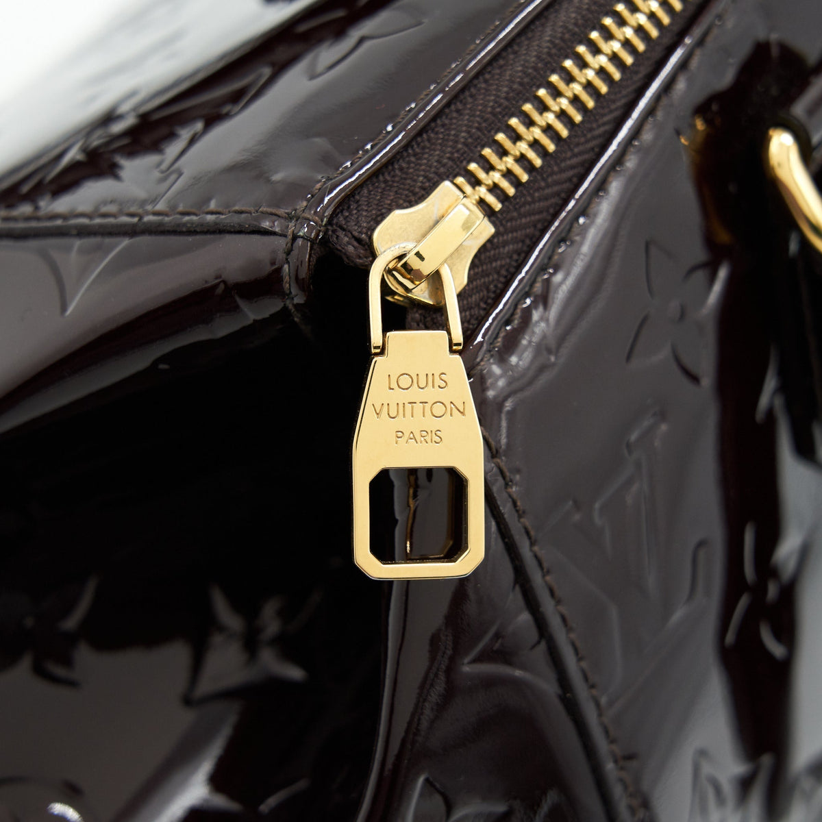 LOUIS VUITTON BOWLING TOTE SHOULDER BAG PATENT LEATHER