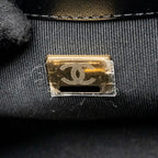 CHANEL FLAP VANITY WITH CHAIN LAMBSKIN BLACK LGWH (MICROCHIP)