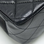 CHANEL MINI RECTANGULAR FLAP BAG LAMBSKIN BLACK GHW
