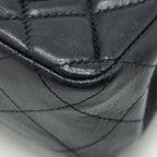 CHANEL MINI RECTANGULAR FLAP BAG LAMBSKIN BLACK GHW
