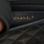 CHANEL MINI RECTANGULAR FLAP BAG LAMBSKIN BLACK LGHW (MICROCHIP)