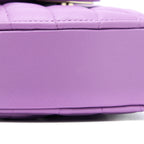 CHANEL SMALL HEART BAG LAMBSKIN PURPLE LGHW