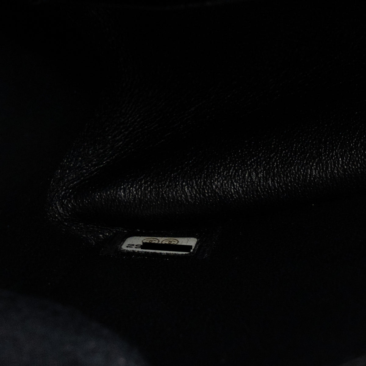 CHANEL MINI 2.55 REISSUE FLAP BAG AGED CALFSKIN BLACK BRUSHED GHW