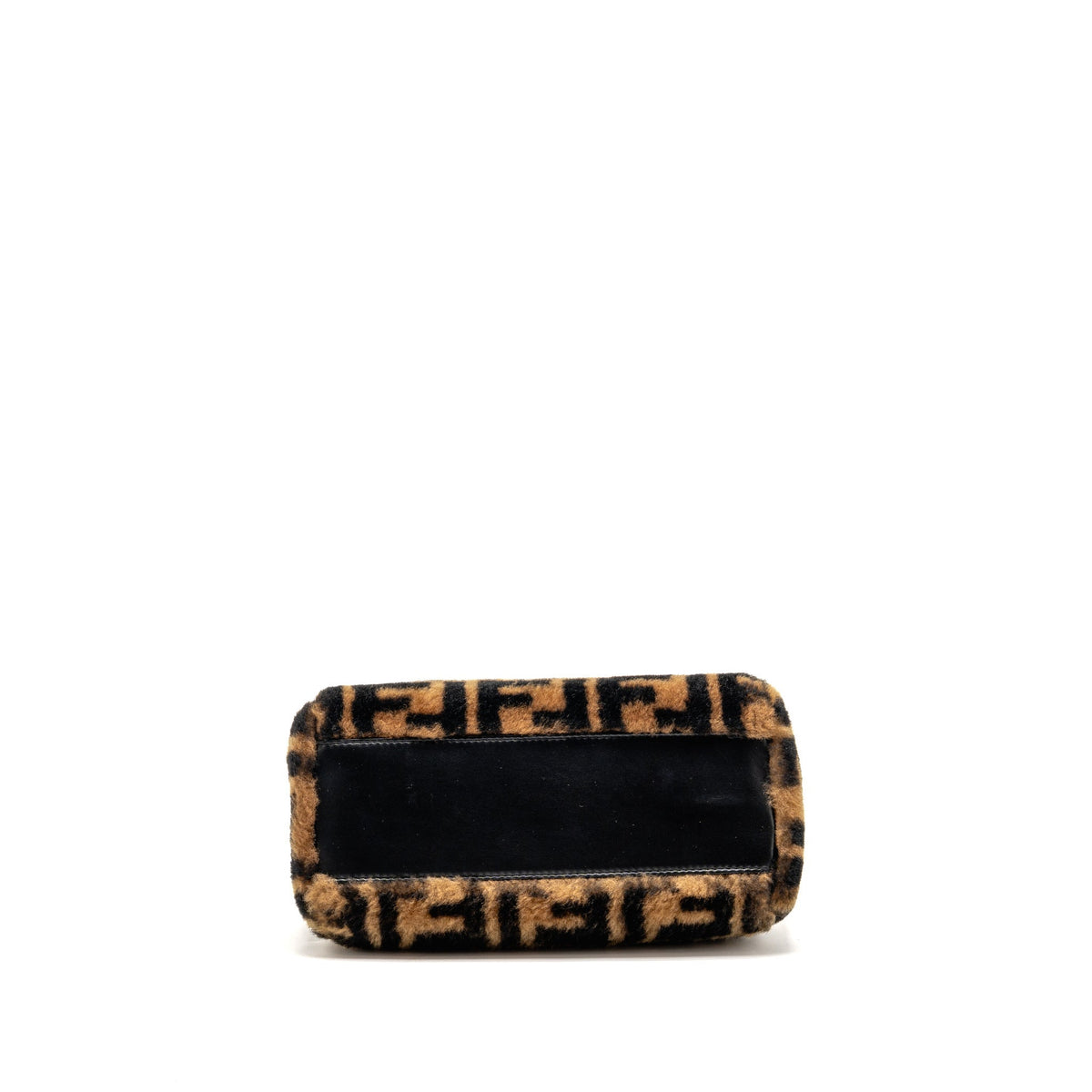 Fendi Mini Peekaboo Lambskin/Shearling Tabacco/Black GHW